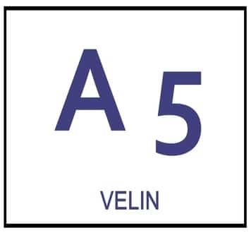 Étiquettes adhésives en planches A5 adhésif permanent