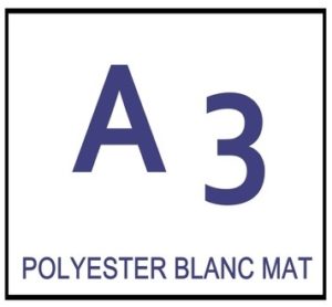 Étiquettes adhésives en planches A3 Polyester ultra adhésif