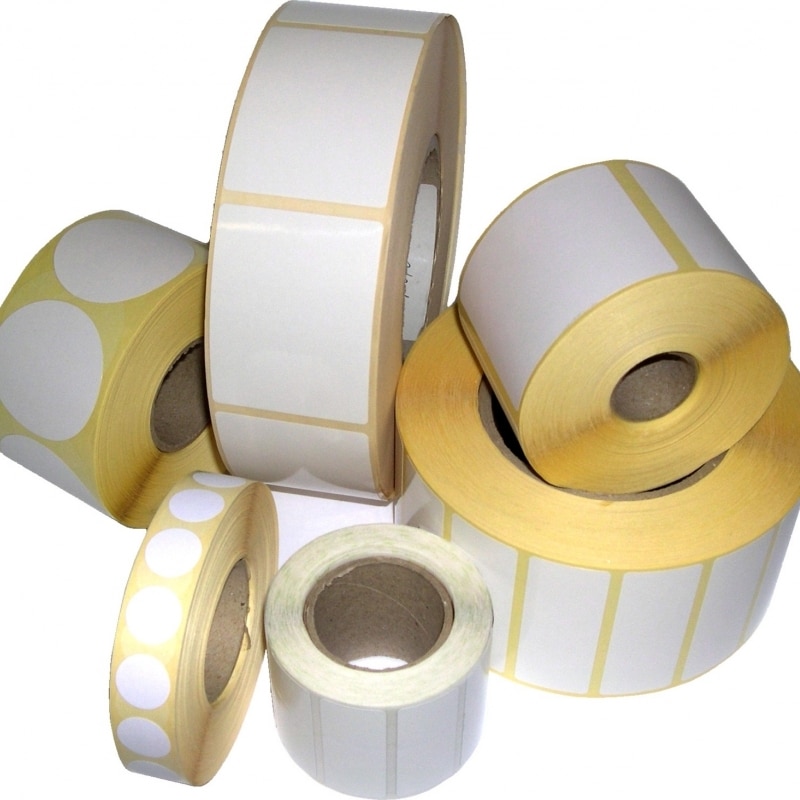 Étiquettes autocollantes vierges en rouleau 40 x 27 mm