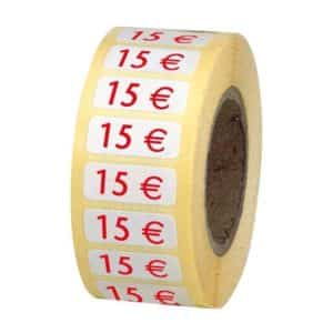 Étiquettes industrielles rectificatives opaques autocollantes