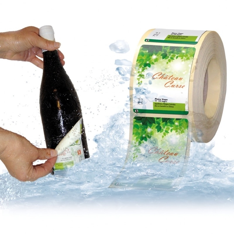 Étiquettes adhésives lessivables dans l'eau