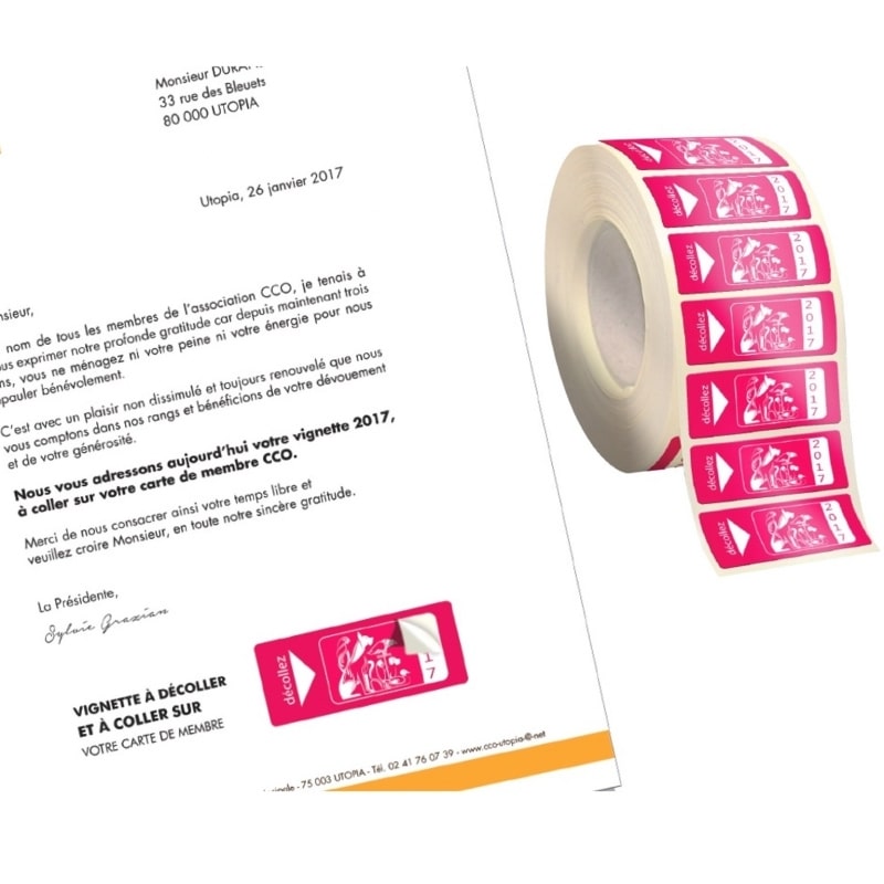 étiquette double enduction